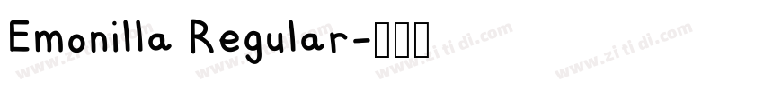Emonilla Regular字体转换